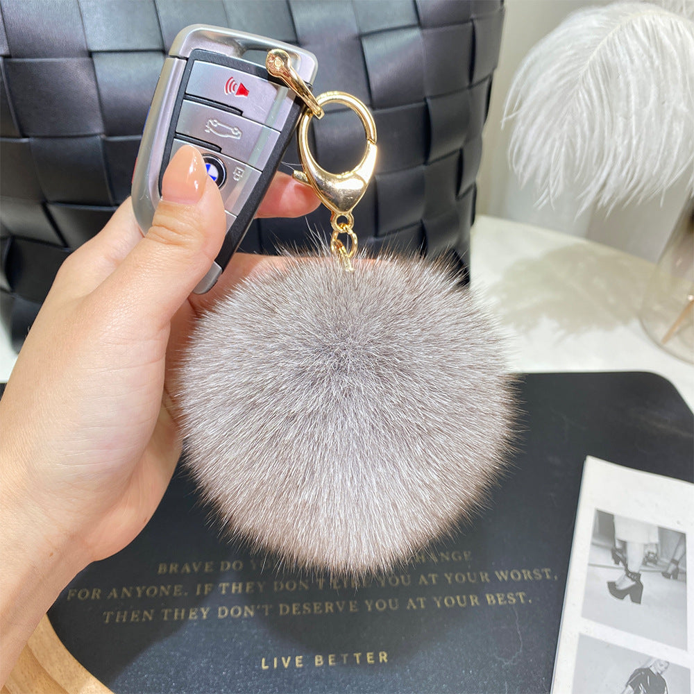 Wholesale 9cm Fur Ball Keychain